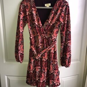 Maeve By Anthropologie Paisley Printed Belted Dress‎ Women's Size XS